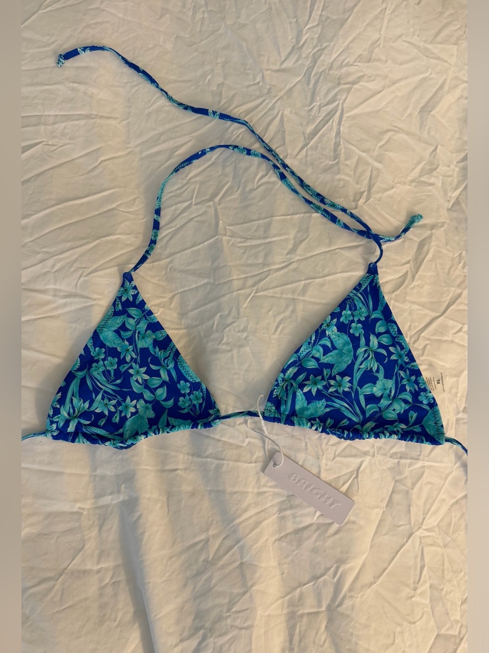 Bright swimwear Melody Top (Blue Floral)